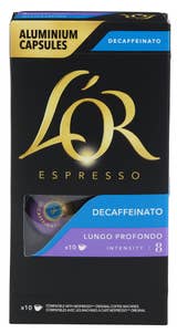 L'Or Profondo decaf Koffeinfri, Intensitet 8, 10 stk