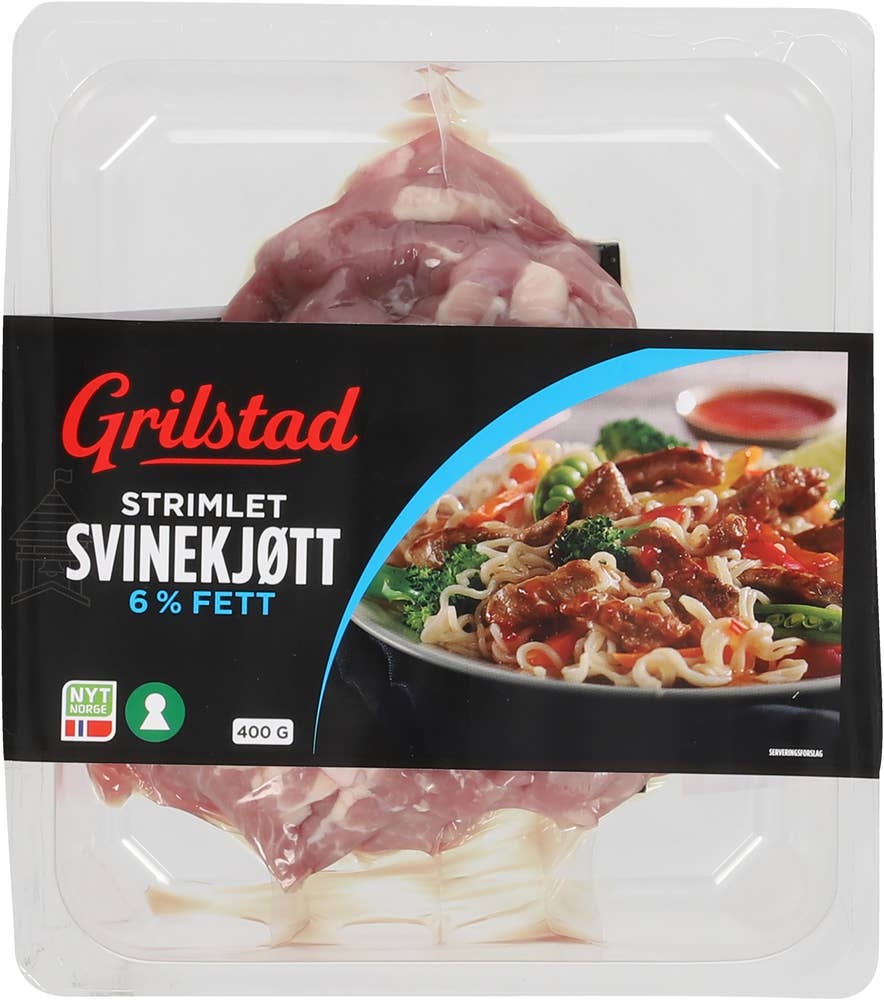 Strimlet svinekjøtt