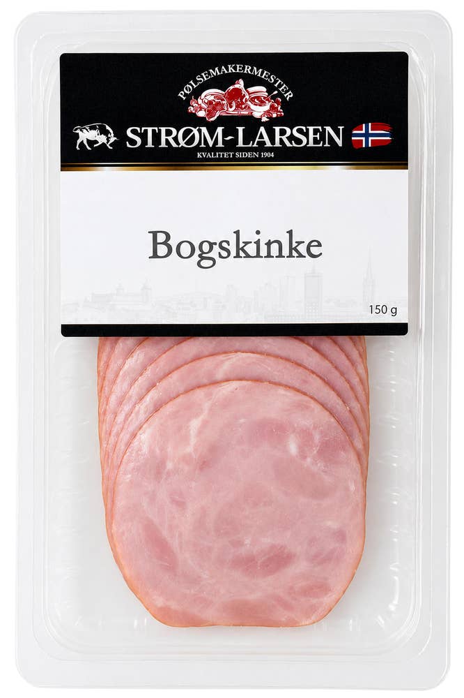 Strøm-Larsen AS Bogskinke bøkerøkt skivet