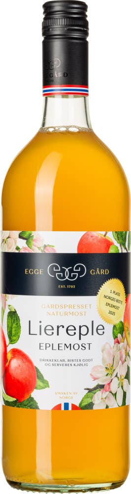 Egge Gård Liereple eplemost Ferskpresset eplemost