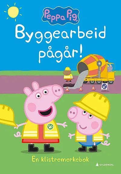 Peppa gris:Byggearbeid pågår! Aktivitetsbok med klistremerker, hardcover