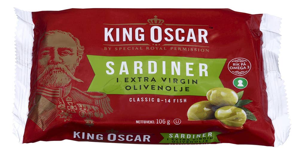 King-Oscar Sardiner i olivenolje Classic