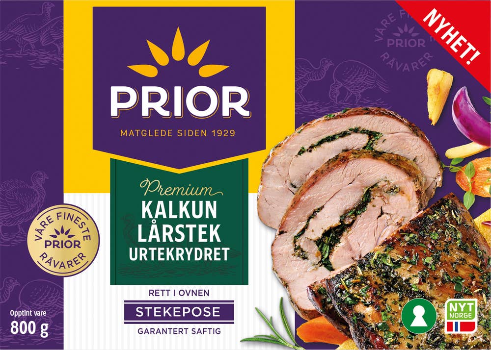 Prior Kalkun lårstek i stekefilm Urtekrydret