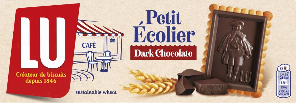 LU Kjeks Petit Écolier Dark Med mørk sjokolade