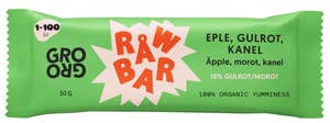 Grogro RÅWBAR med eple, gulrot og kanel