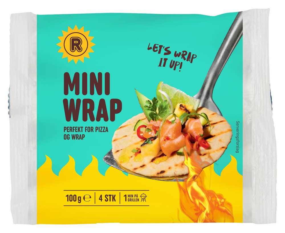 Mini wrap 4 stk, 100 g