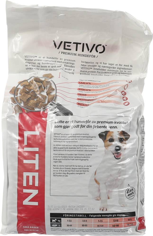 Vetivo Hundefôr Liten