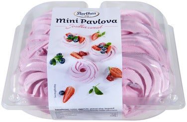 Berthas Mini Pavlova Jordbær 8 stk