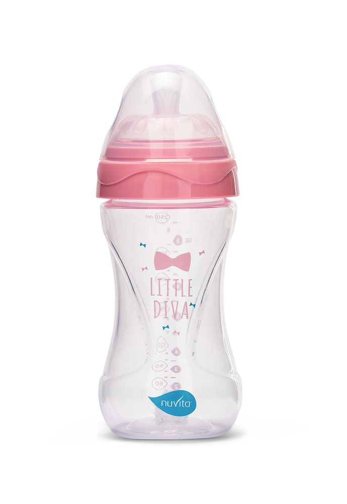 Nuvita Mimic tåteflaske Rosa