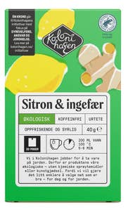 Kolonihagen Økologisk sitron- og ingefærte 20 poser