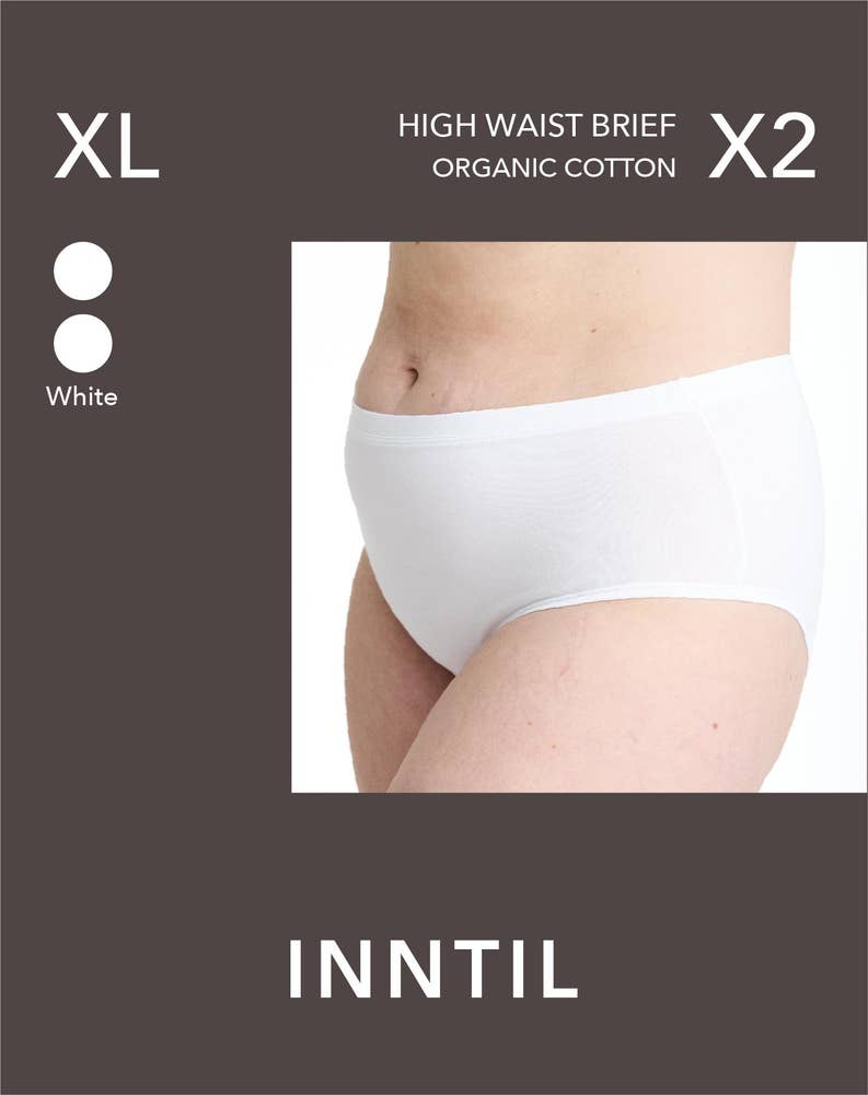 Inntil High Waist truse Hvit, str. XL