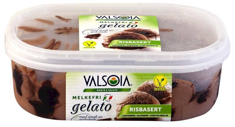 Valsoia Gelato Risis Sjokolade Vegansk
