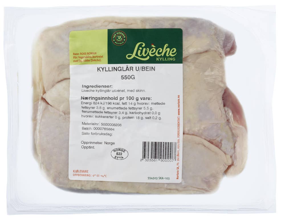 Liveche Kyllinglår Naturell Uten Ben