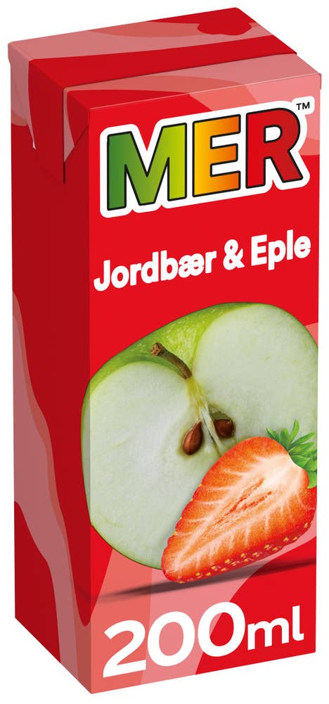 MER Jordbær & Eple 200 ml