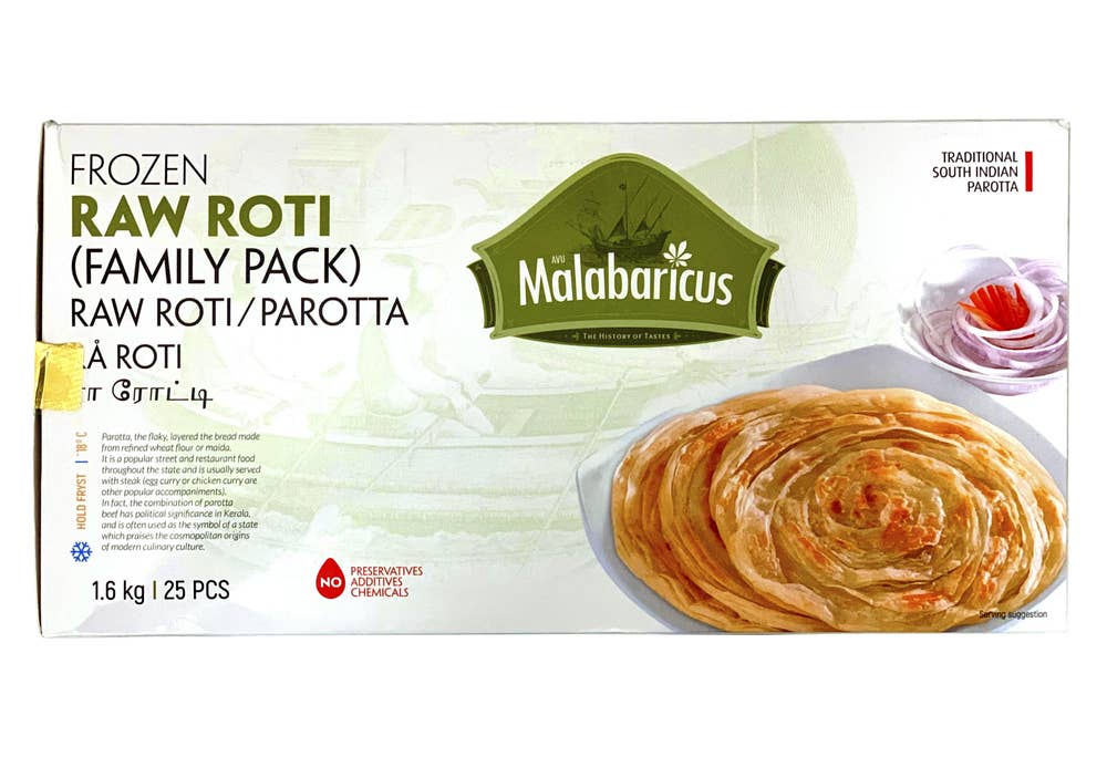 Malabaricus Rå Rotti brød 25 stk