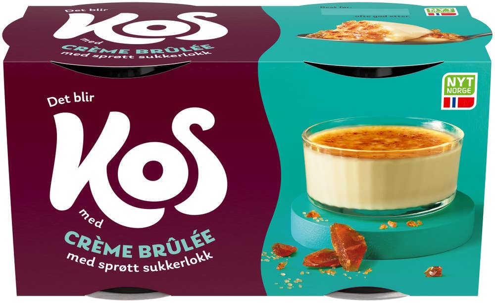 KOS Crème brûlée 2 x 133g