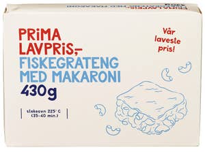 Prima lavpris fiskegrateng