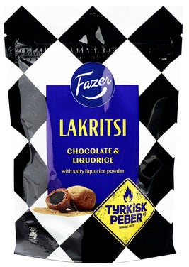 Fazer Lakritsi Sjokolade og Tyrkisk Peber