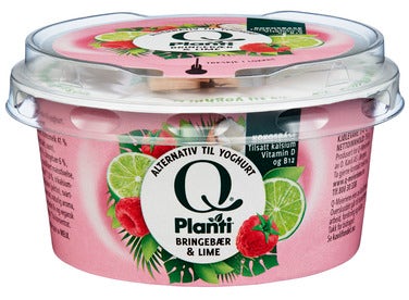 Q-meieriene Planti Yoghurt Med Bringebær & Lime