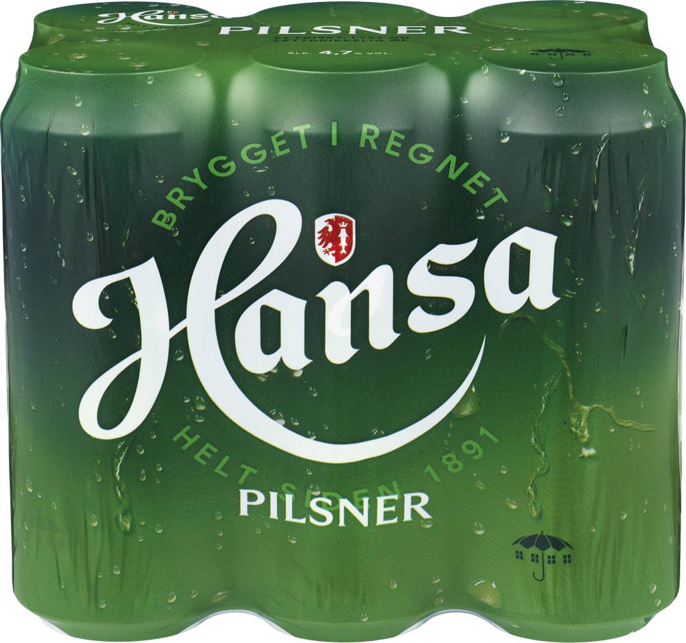 Hansa Pilsner 0,5l x 6 stk