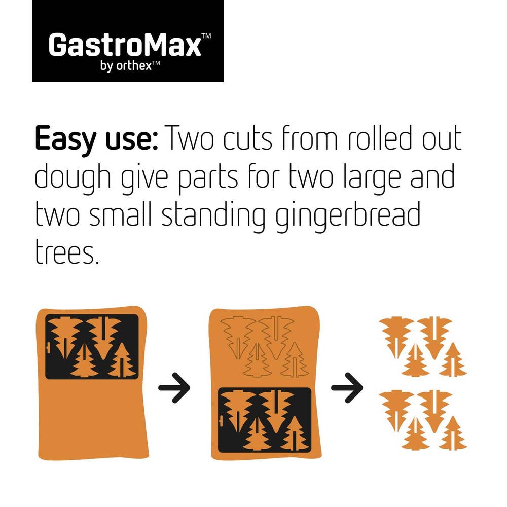 GastroMax Utskjærer til grantre til pepperkakebaking To størrelser