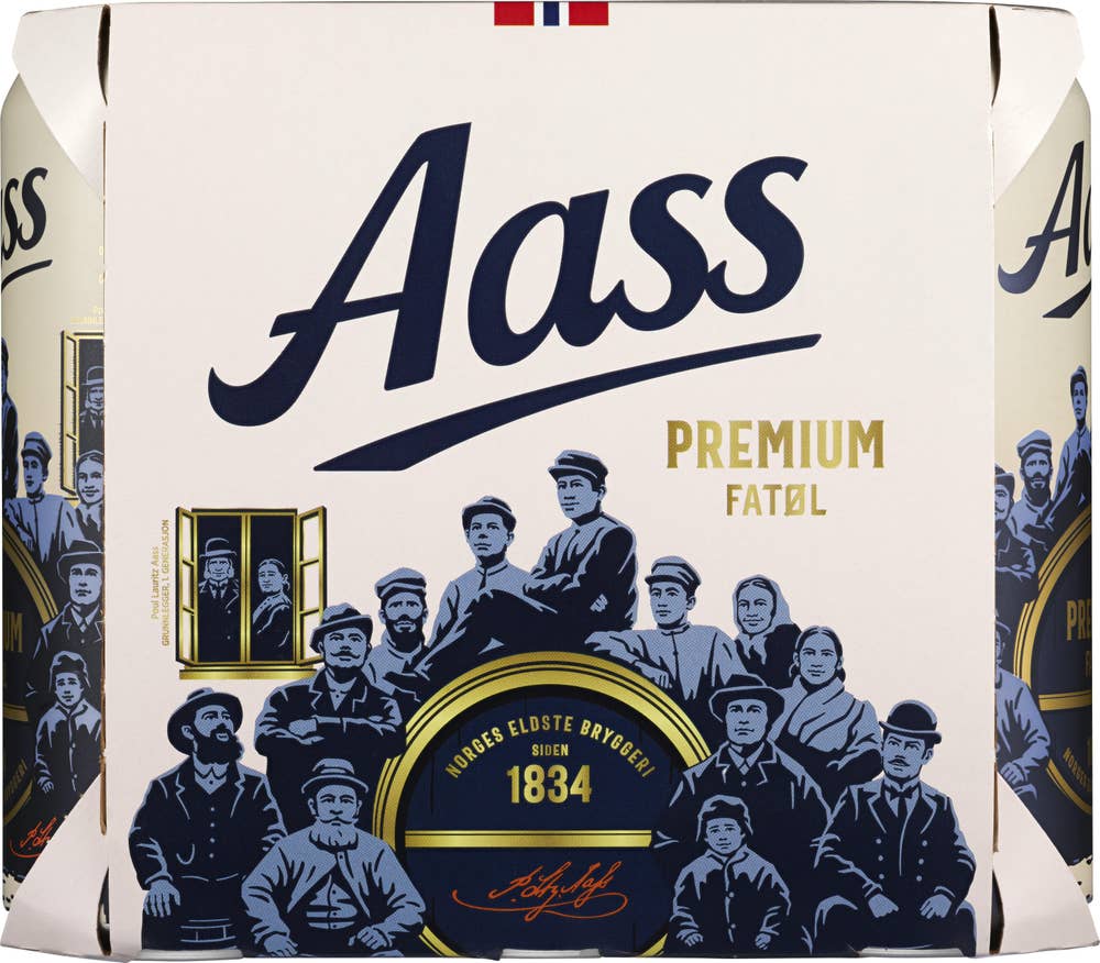 Aass Bryggeri Aass Premium fatøl 6 x 0,5l