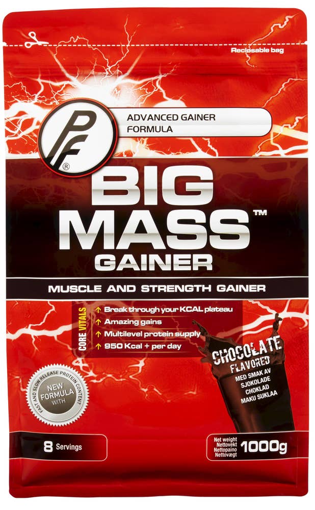 Pf Big Mass Sjokolade Proteinpulver