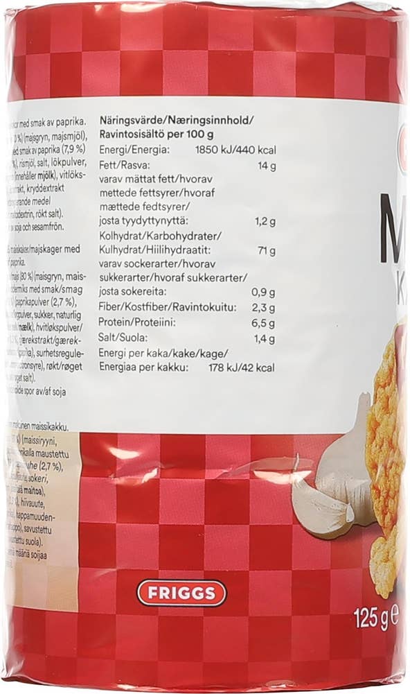 Friggs Maiskaker paprika