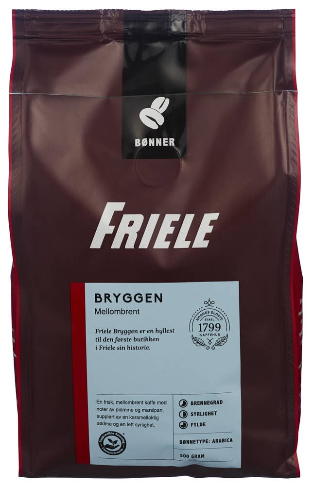 Friele Bryggen mellombrent Hele bønner