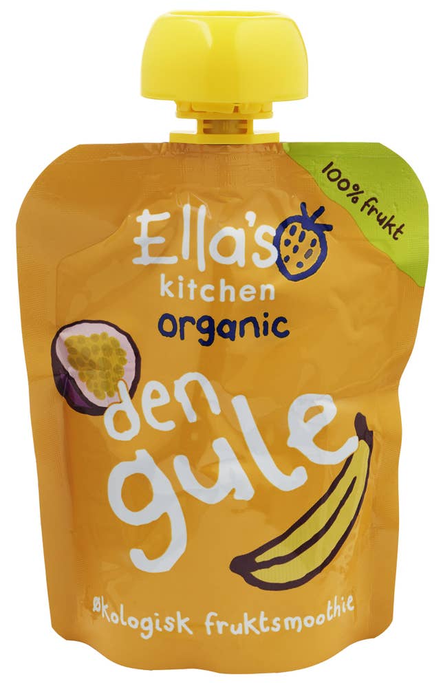 Ella's Kitchen Den gule Fra 6 mnd, økologisk fruktsmoothie