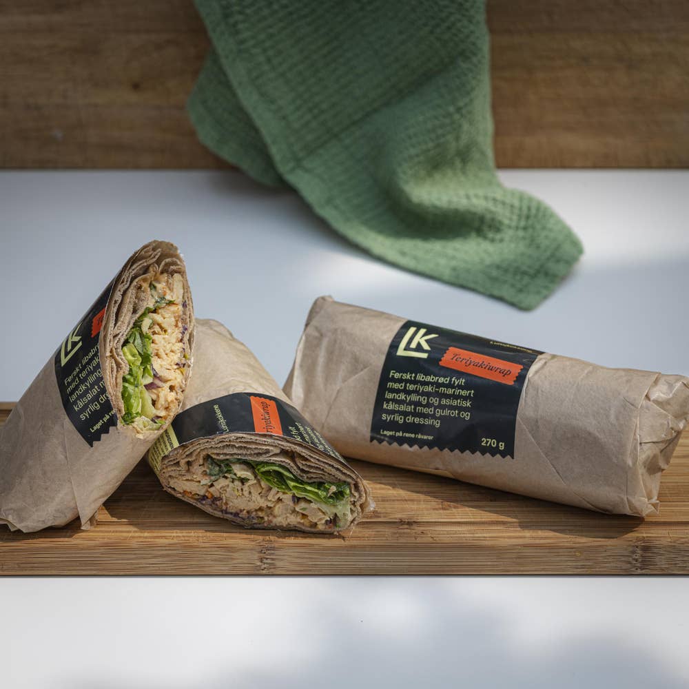 Kreativ Catering Wrap med terriyaki marinert kylling