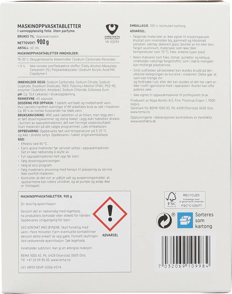Prima Lavpris Maskinoppvasktabletter 60 stk