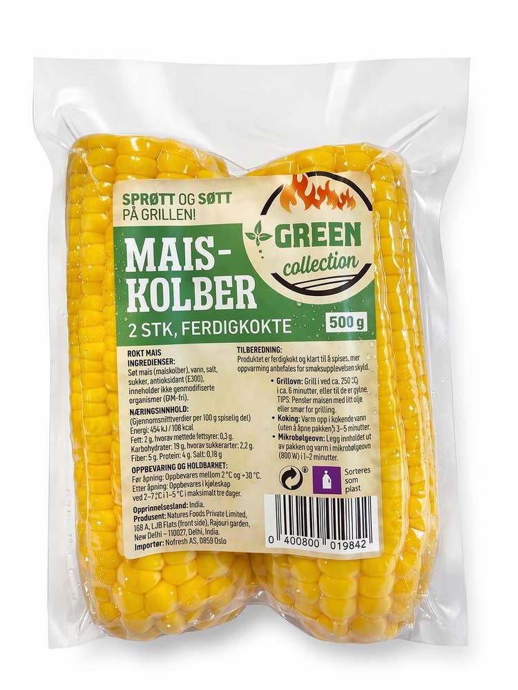 Maiskolber Sousvidekokte, India/Thailand