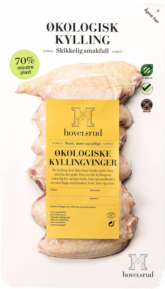 Hovelsrud Økologiske kyllingvinger