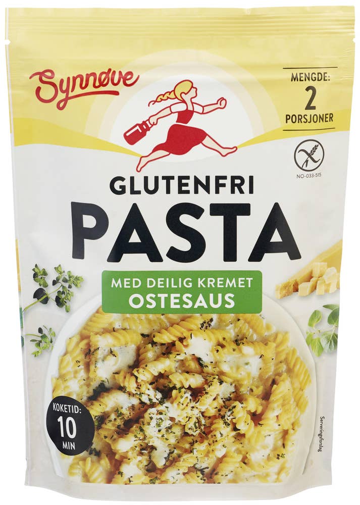 Synnøve Finden Glutenfri pasta med ostesaus