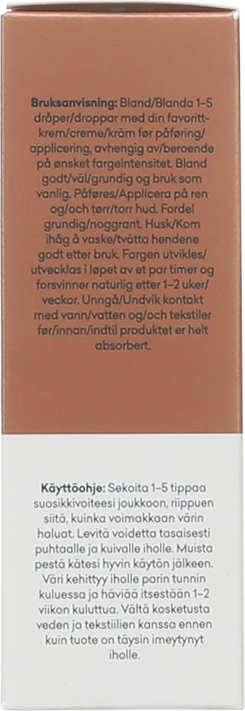 Dr. Greve Self-Tan Drops Face & Body Medium, uten parfyme