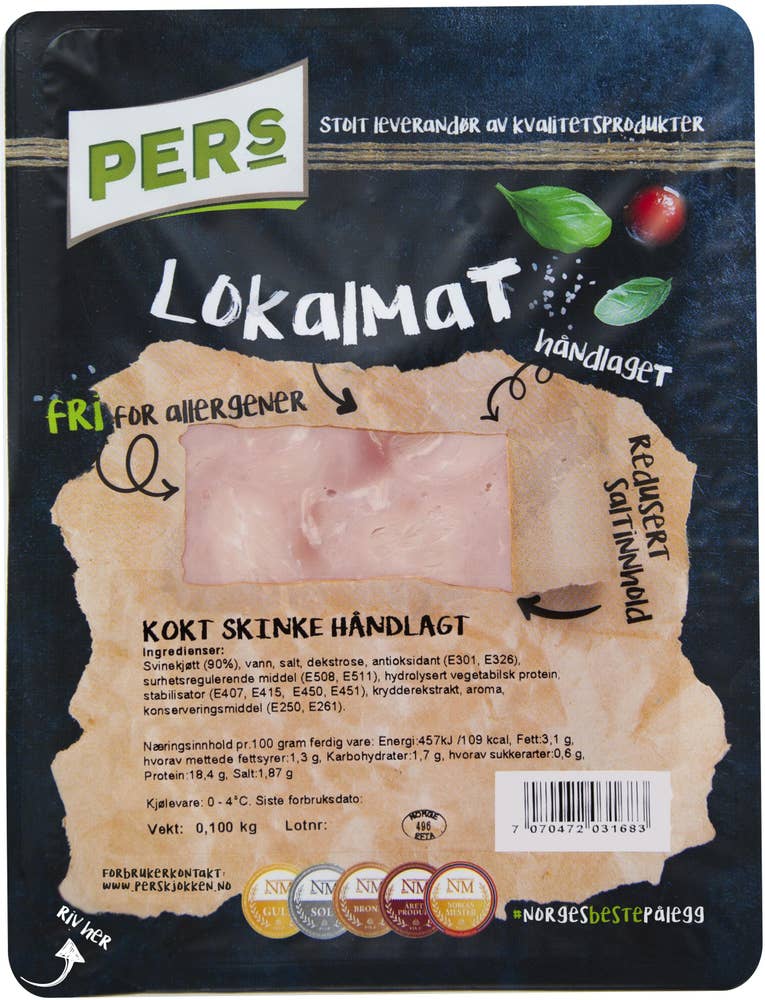 Pers Kjøkken Kokt skinke Håndlagt