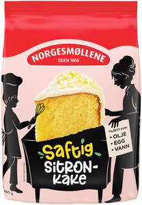 Norgesmøllene Saftig sitronkake