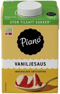 TINE Piano vaniljesaus Uten tilsatt sukker
