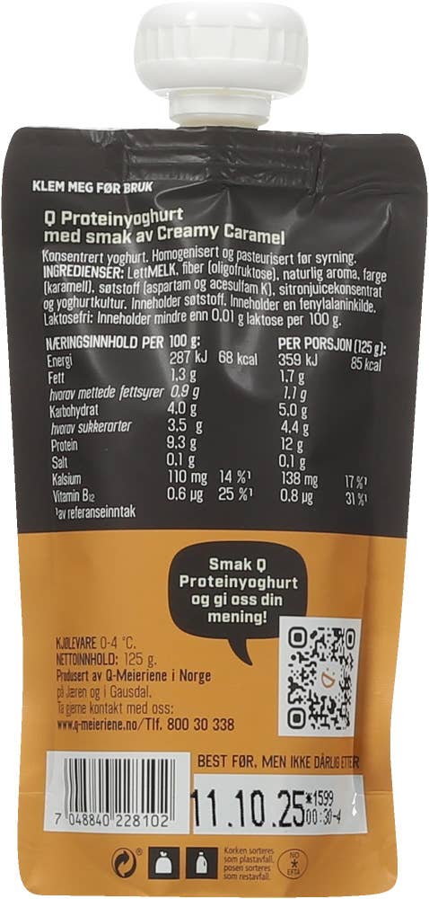 Q Proteinyoghurt Creamy caramel