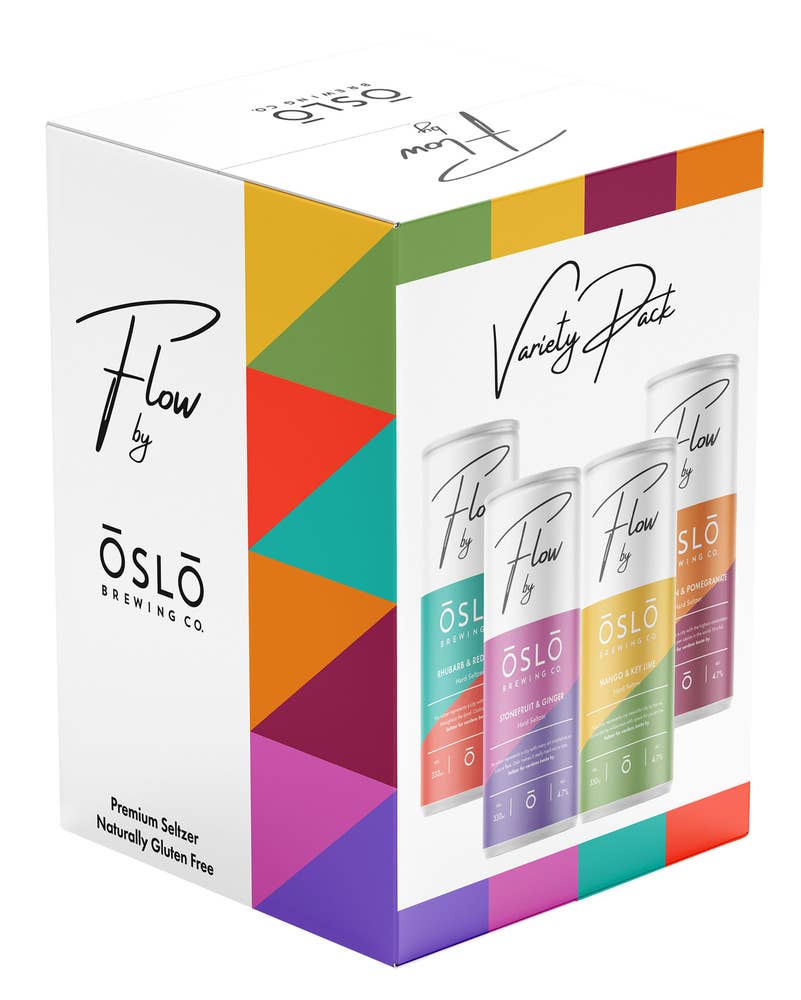 Oslo Brewing Co. Flow Seltzer Mixed Pack 4 stk