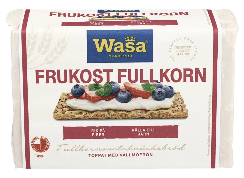 Wasa Knekkebrød Frukost Fullkorn