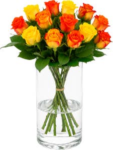 MIMEA Roser mix varme farger 35cm