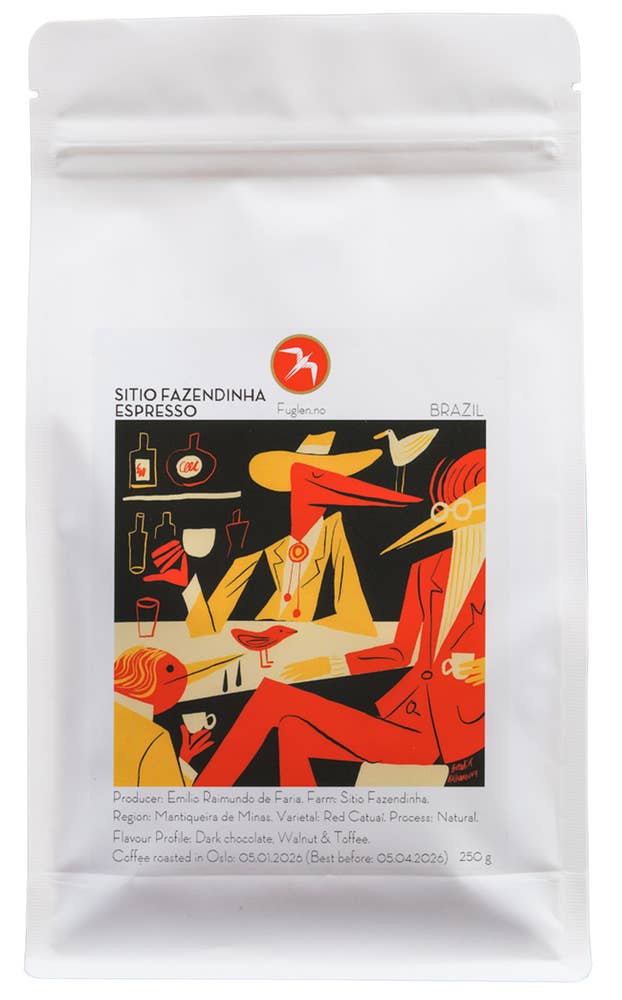 Fuglen Kaffe Sitio Fazendinha Espresso Hele bønner, Brasil