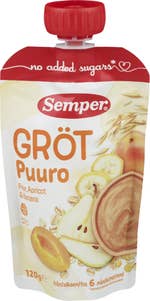 Semper Grøt med pære og aprikos Fra 6 mnd