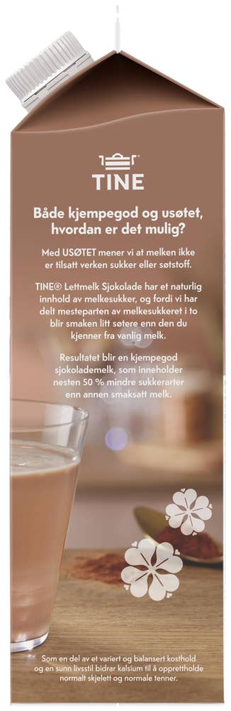 Tine Lettmelk Sjokolade Usøtet