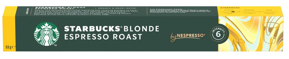 Starbucks Blonde Espresso Roast 10 kapsler, intensitet 6