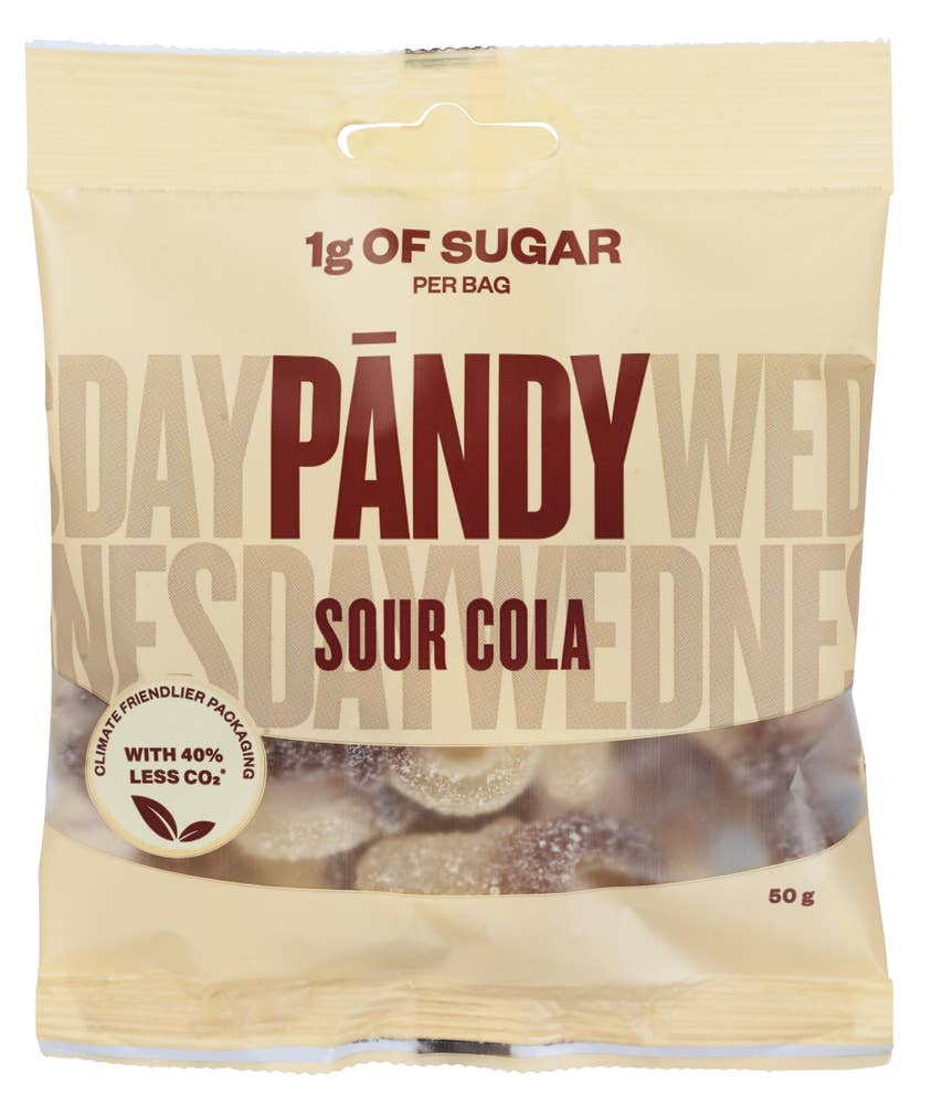 Pändy Sour Cola Uten tilsatt sukker