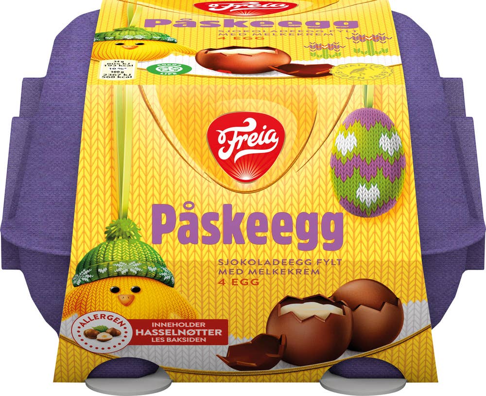 FREIA Påskeegg Fylte 4 stk