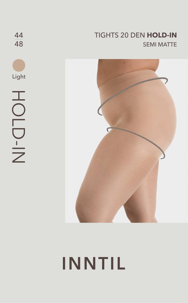 Inntil Strømpebukse Hold-In 20 DEN Lys, str. 44-48, semi-matt